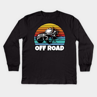 Vintage Jeep Lover Kids Long Sleeve T-Shirt